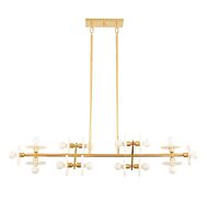 Savoy House Amani 14 Light Linear Chandelier in Gold