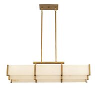 Savoy House Orleans 5 Light Linear Chandelier in Distressed Gold