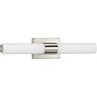 Blanco LED 1-Light LED Linear Bathroom Vanity Light in Brushed Nickel