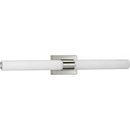 Blanco LED 1-Light LED Linear Bathroom Vanity Light in Brushed Nickel