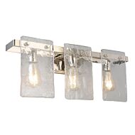 Wolter 3-Light Vanity in Polished Nickel