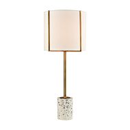 Trussed 1-Light Table Lamp in White