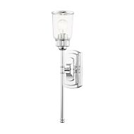 Lawrenceville 1-Light Wall Sconce in Polished Chrome