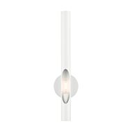Acra 1-Light Wall Sconce in Shiny White