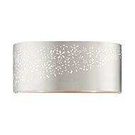 Noria 2-Light Bathroom Vanity Light in Brushed Nickel