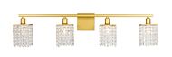 Phineas 4-Light Wall Sconce in Brass