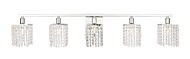 Phineas 5-Light Wall Sconce in Chrome