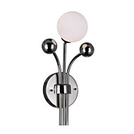 CWI Lighting Element 1 Light Wall Light with Polished Nickel Finish