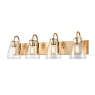 DVI Emma 4-Light Bathroom Vanity Light in Brass