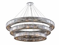 Allegri Rondelle 56 Light Contemporary Chandelier in Polished Chrome