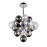 CWI Pallocino 8 Light Chandelier With Chrome Finish