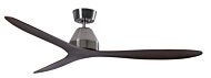 Lucci Air Whitehaven 56in Hanging Ceiling Fan in Brushed Chrome