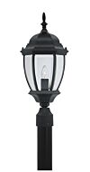 Tiverton 1-Light Post Lantern in Black