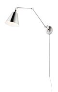 Maxim Library Wall Sconce in Polished Nickel
