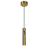 CWI Chime LED Mini Pendant With Brass Finish