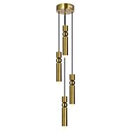 CWI Chime LED Pendant With Brass Finish