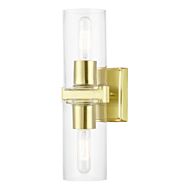 Clarion 2-Light Bathroom Vanity Sconce in Satin Brass