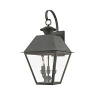 Wentworth 3-Light Outdoor Wall Lantern in Charcoal