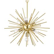 Tribeca 7-Light Chandelier in Soft Gold w with Polished Brass
