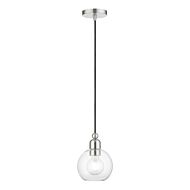 Downtown 1-Light Mini Pendant in Brushed Nickel