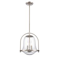 Connection 2-Light Pendant in Satin Nickel