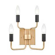 Epping Avenue 2-Light Wall Sconce in Aged Brass