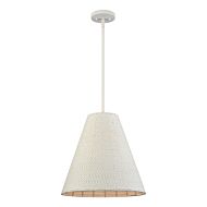 Sophie 1-Light Pendant in White Coral