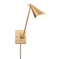 Whitmire 1-Light Wall Sconce in Brushed Gold