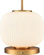 DVI Mount Pearl 1-Light Table Lamp in Brass