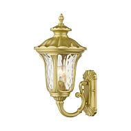 Oxford 1-Light Outdoor Wall Lantern in Soft Gold