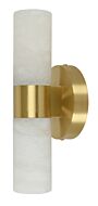 Luella 2-Light Wall Bracket in Brass