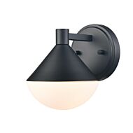 DVI Agawa Outdoor 1-Light Outdoor Wall Sconce in Black
