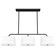 Cottage Hill 6-Light Linear Chandelier in Natural Black Iron