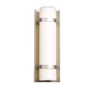 Access Cilindro 12 Inch Outdoor Wall Light in Brushed Steel
