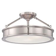 Minka Lavery Harbour Point Ceiling Light in Brushed Nickel