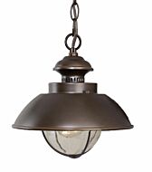 Harwich 1-Light Outdoor Pendant in Burnished Bronze