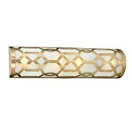 Libby Langdon for Crystorama Jennings 24 Inch Bathroom Vanity Light in Aged Brass