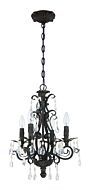 Craftmade Englewood 4 Light Mini Chandelier in French Roast