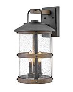 Hinkley Lakehouse 3-Light Outdoor Light In Aged Zinc