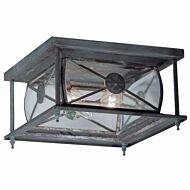 Providence 2-Light Outdoor Ceiling Mount in Charcoal