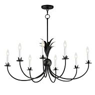 Paloma 8-Light Chandelier in Anthracite