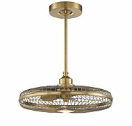 Savoy House Wetherby LED Fan D'Lier in Warm Brass