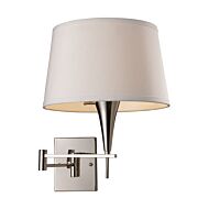 Swingarms 1-Light Wall Sconce in Polished Chrome