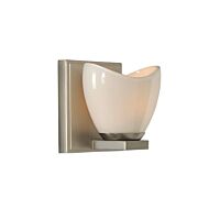 Kalco Vero 6 Inch Bathroom Vanity Light in Satin Nickel