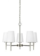 Sea Gull Driscoll 5 Light Chandelier in Brushed Nickel