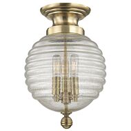 Hudson Valley Coolidge Ceiling Light in Aged Brass