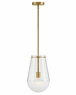 Hinkley Beck 1-Light Pendant In Lacquered Brass