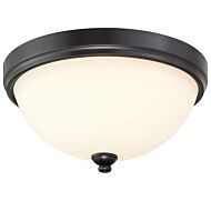 Minka Lavery Shadowglen 3 Light Ceiling Light in Lathan Bronze with Gold Highlights