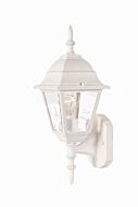Builder's Choice 1-Light Wall Sconce in Textured White