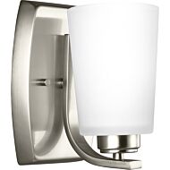 Sea Gull Franport 8 Inch Wall Sconce in Brushed Nickel